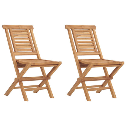 5Dílný Skládací Zahradní Bistro Set Přírodní