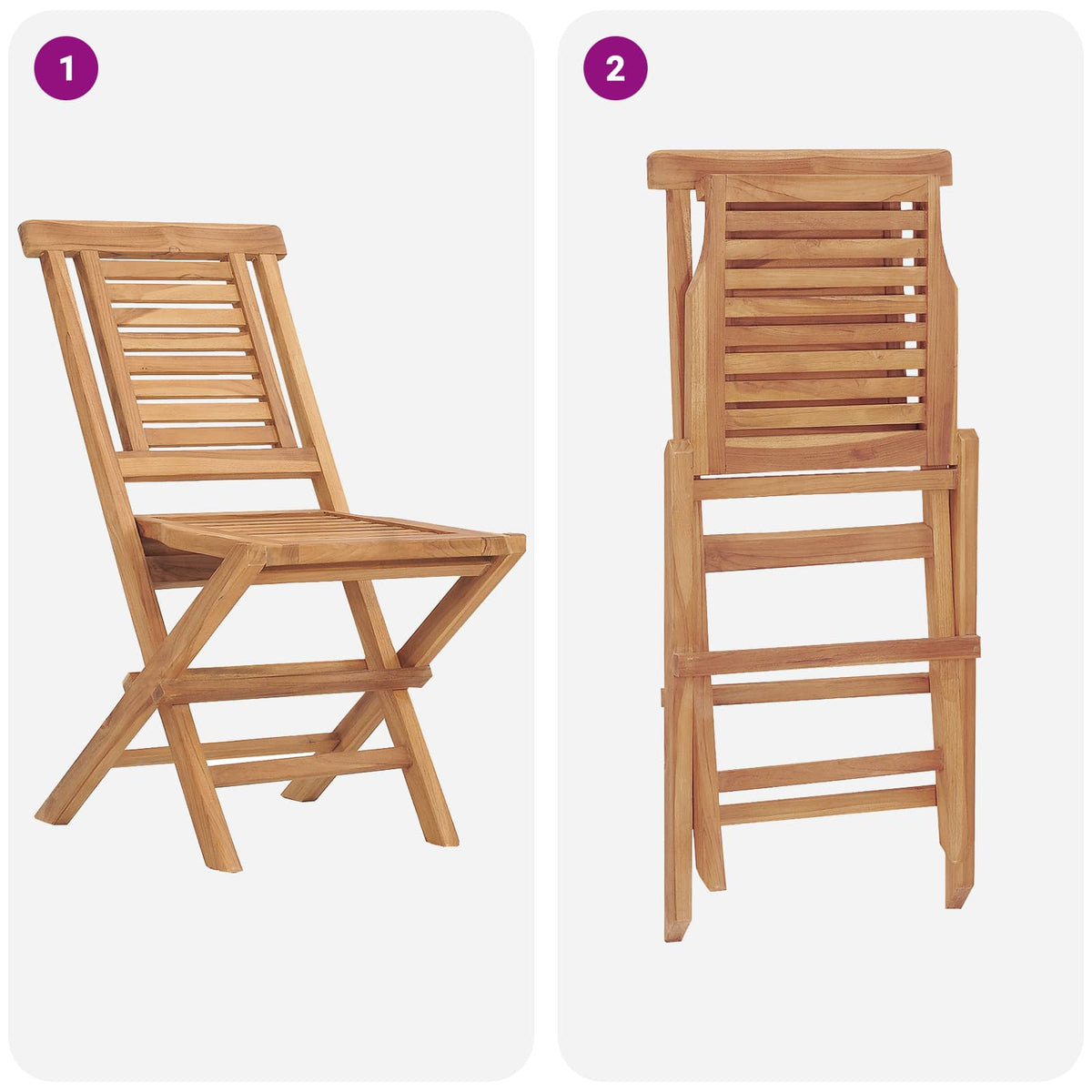 5Dílný Skládací Zahradní Bistro Set Přírodní