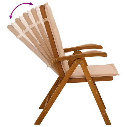 7Dílný Zahradní Jídelní Set Přírodní Masivní Akátové Dřevo