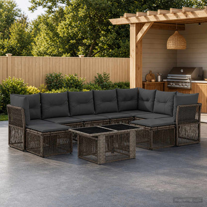 Sada Zahradních Pohovek 10 Ks Polyratan
