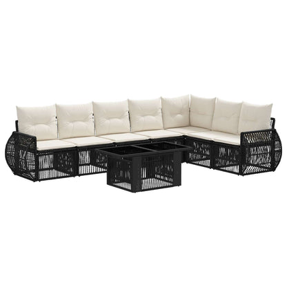 Sada Zahradních Pohovek 8 Ks A Krémově Bílá Polyratan