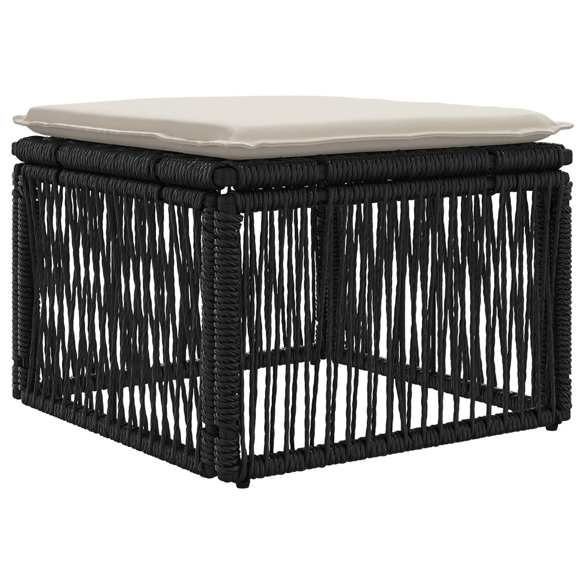 Sada Zahradních Pohovek 10 Ks A Krémově Bílá Polyratan