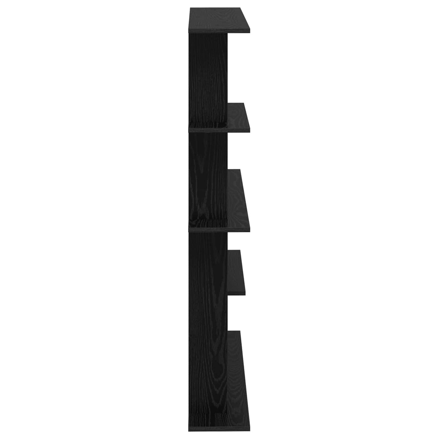 Nástěnná Polička Černý Dub 102 X 20 X 130 Cm Kompozitní Dřevo