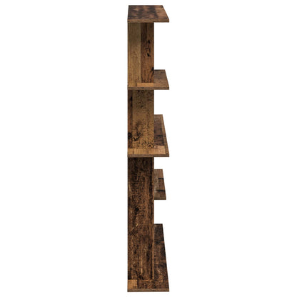 Nástěnná Polička Staré Dřevo 102 X 20 X 130 Cm Kompozitní Dřevo