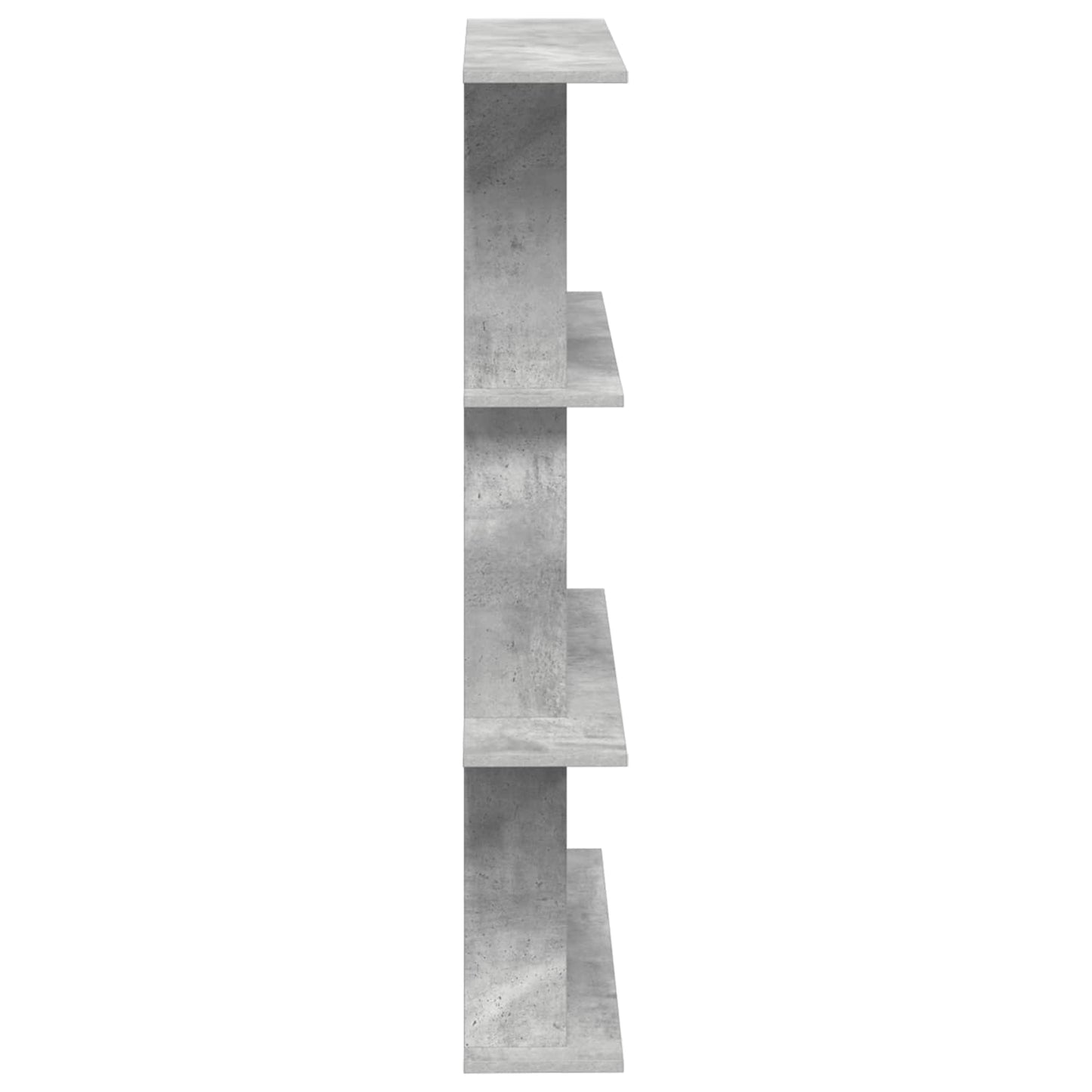 Nástěnná Polička Betonově Šedá 100 X 20 X 126 Cm