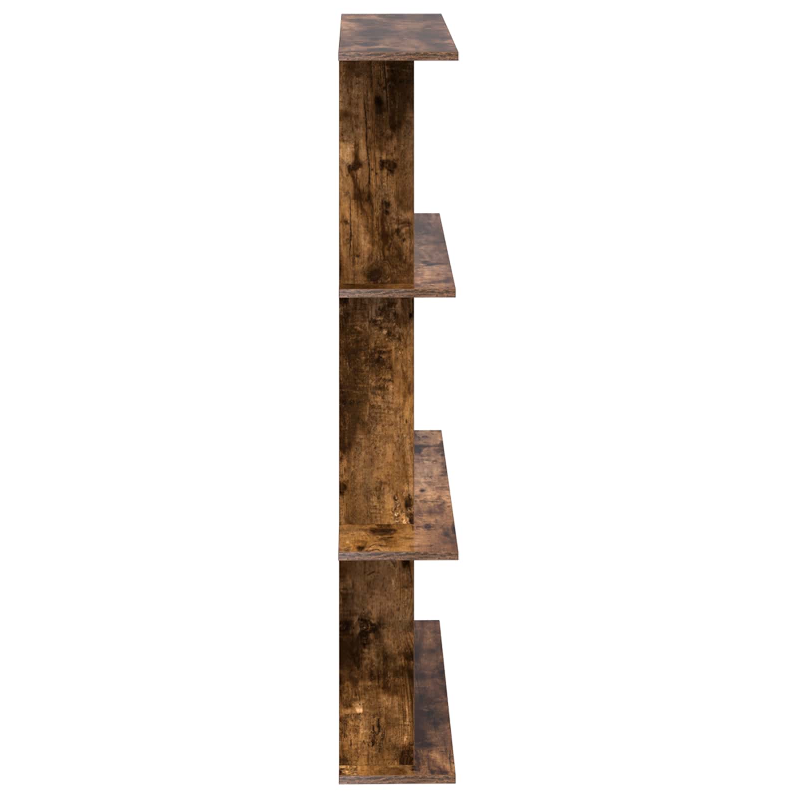 Nástěnná Polička Kouřový Dub 100 X 20 X 126 Cm Kompozitní Dřevo