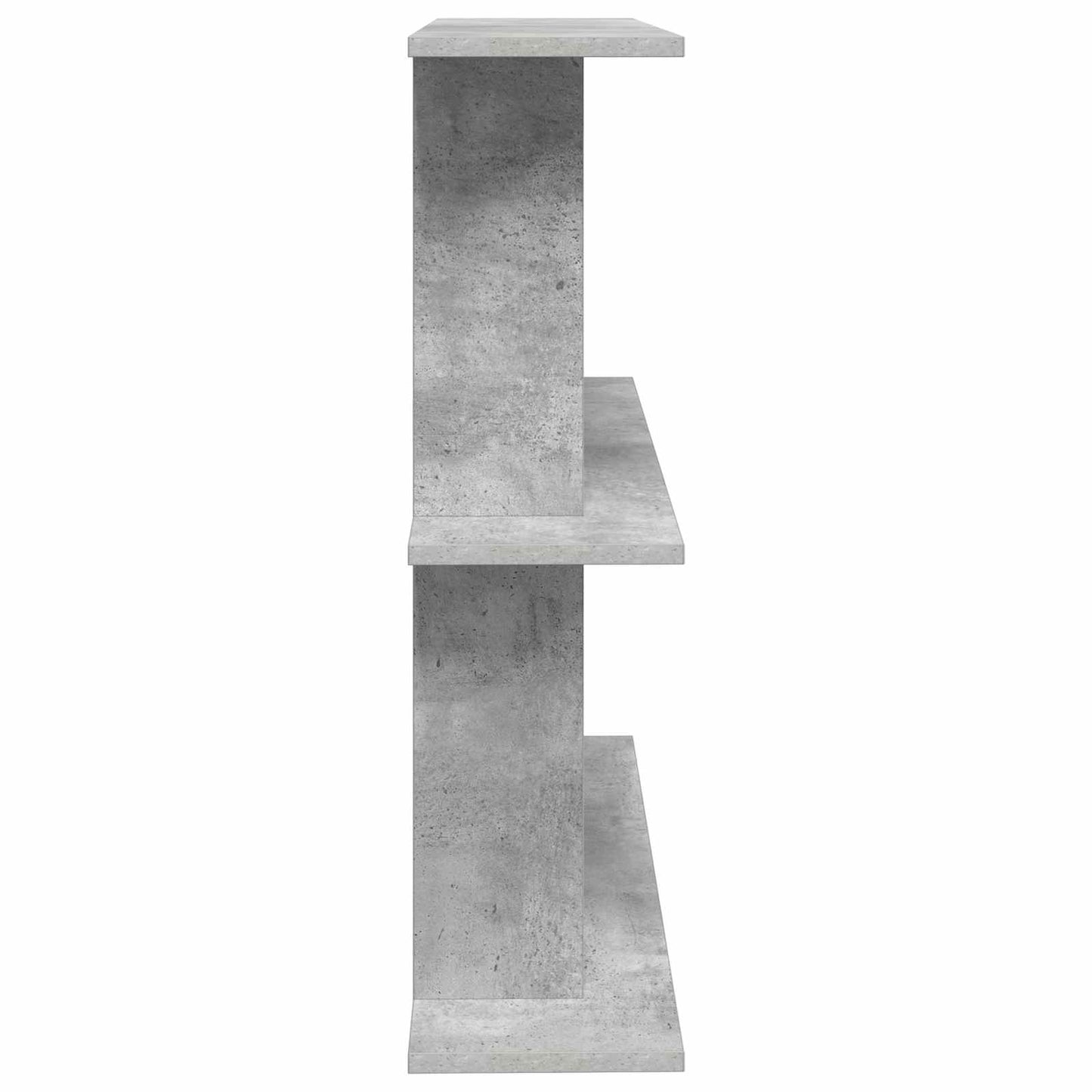 Nástěnná Polička Nástěnná Montáž Betonově Šedá 100 X 20 X 75 Cm