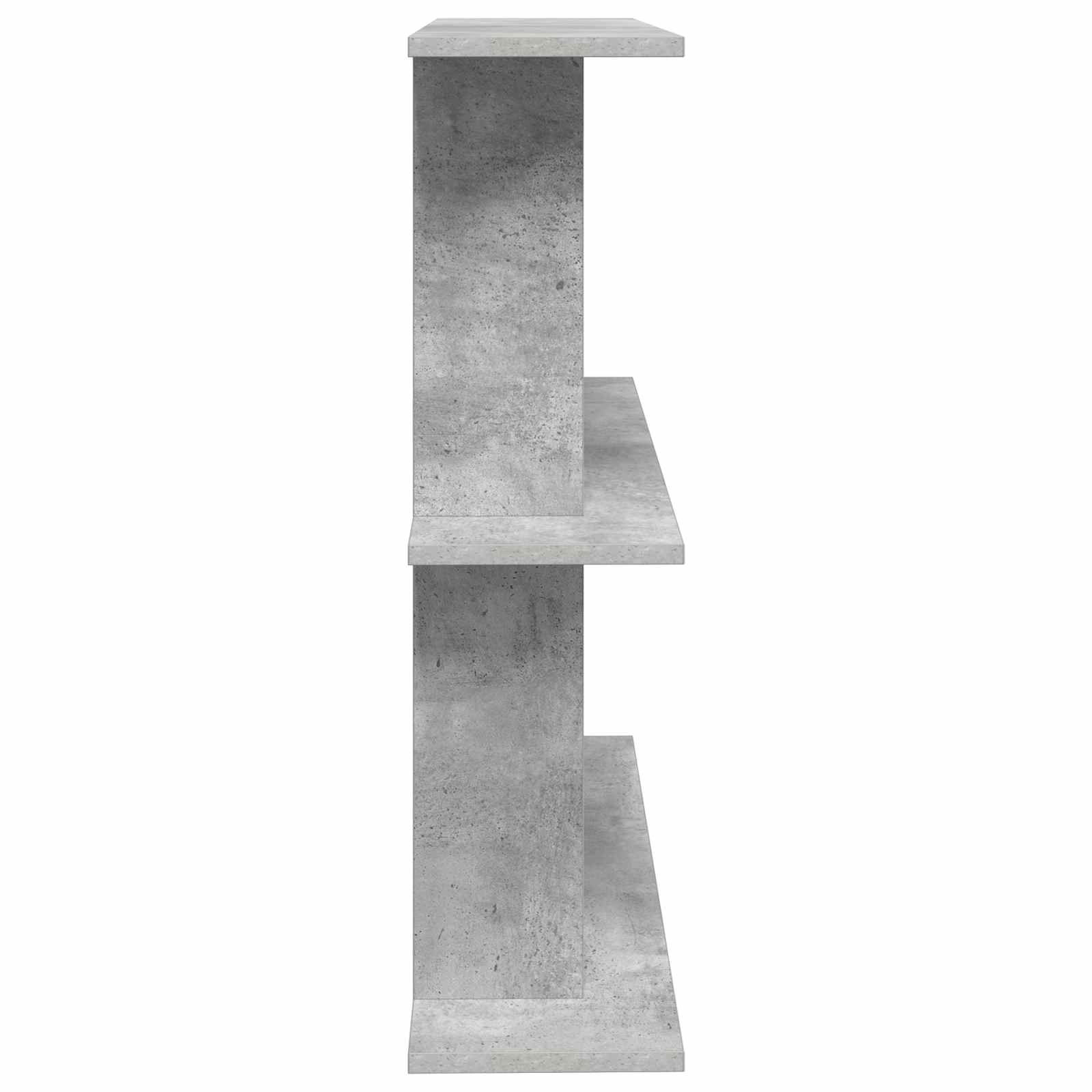 Nástěnná Polička Nástěnná Montáž Betonově Šedá 100 X 20 X 75 Cm