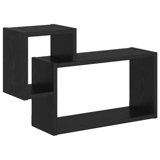Nástěnná Polička Nástěnná Montáž Černý Dub 55 X 15 X 35 Cm