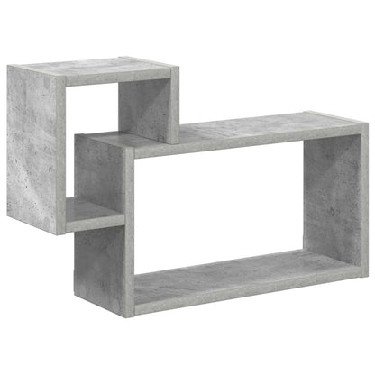 Nástěnná Polička Nástěnná Montáž Betonově Šedá 55 X 15 X 35 Cm