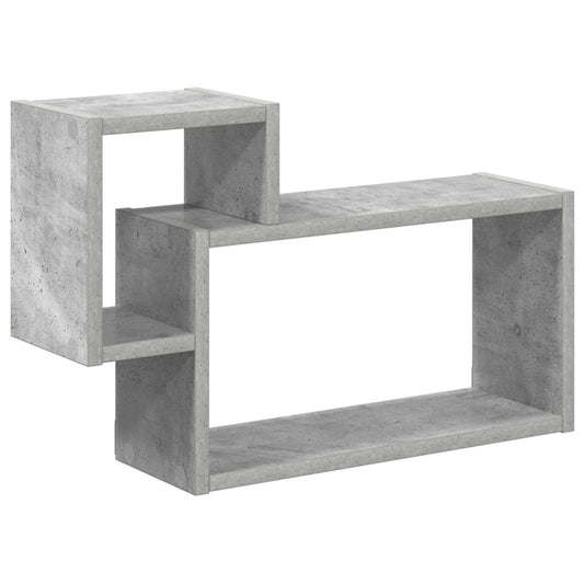 Nástěnná Polička Nástěnná Montáž Betonově Šedá 55 X 15 X 35 Cm