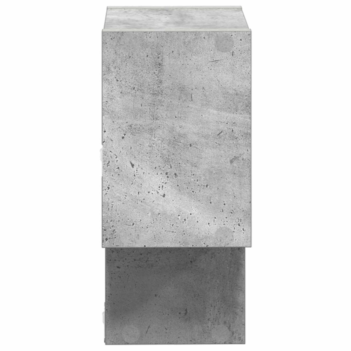 Nástěnná Polička Nástěnná Montáž Betonově Šedá 55 X 15 X 35 Cm