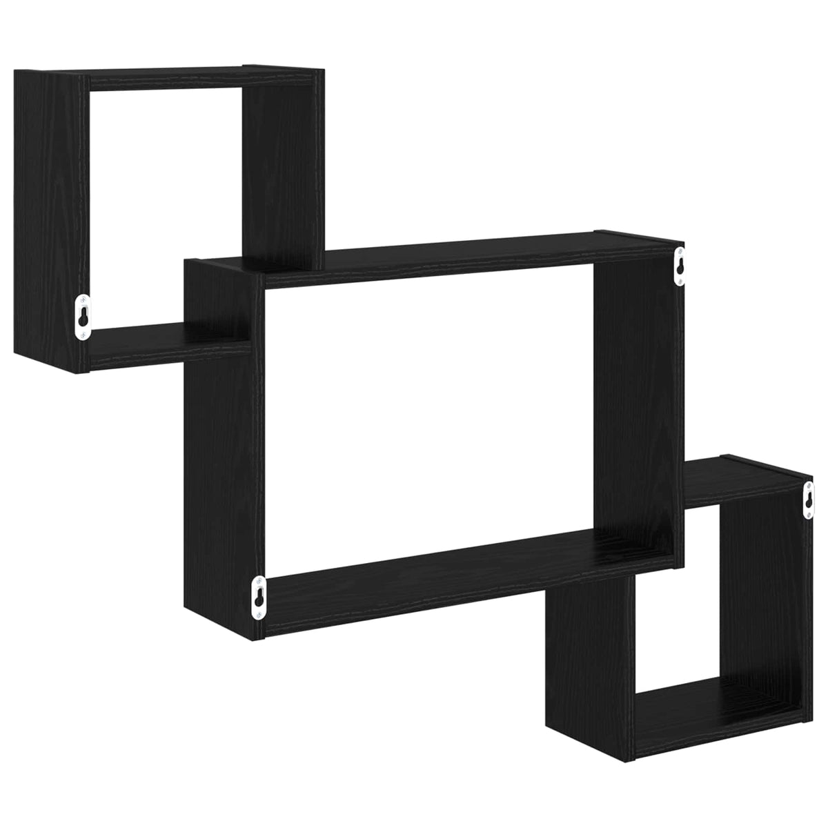 Nástěnná Polička Nástěnná Montáž Černý Dub 91,5 X 15 X 76 Cm