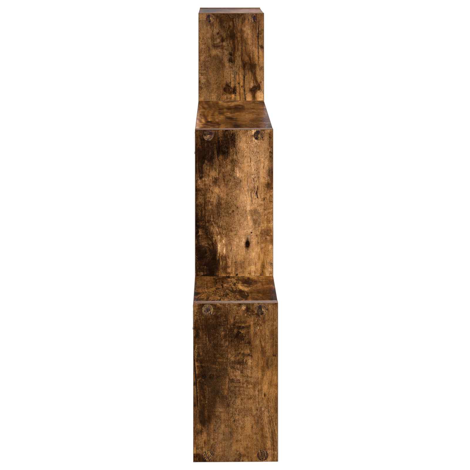 Nástěnná Polička Nástěnná Montáž Kouřový Dub 91,5 X 15 X 76 Cm