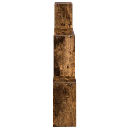 Nástěnná Polička Nástěnná Montáž Kouřový Dub 91,5 X 15 X 76 Cm
