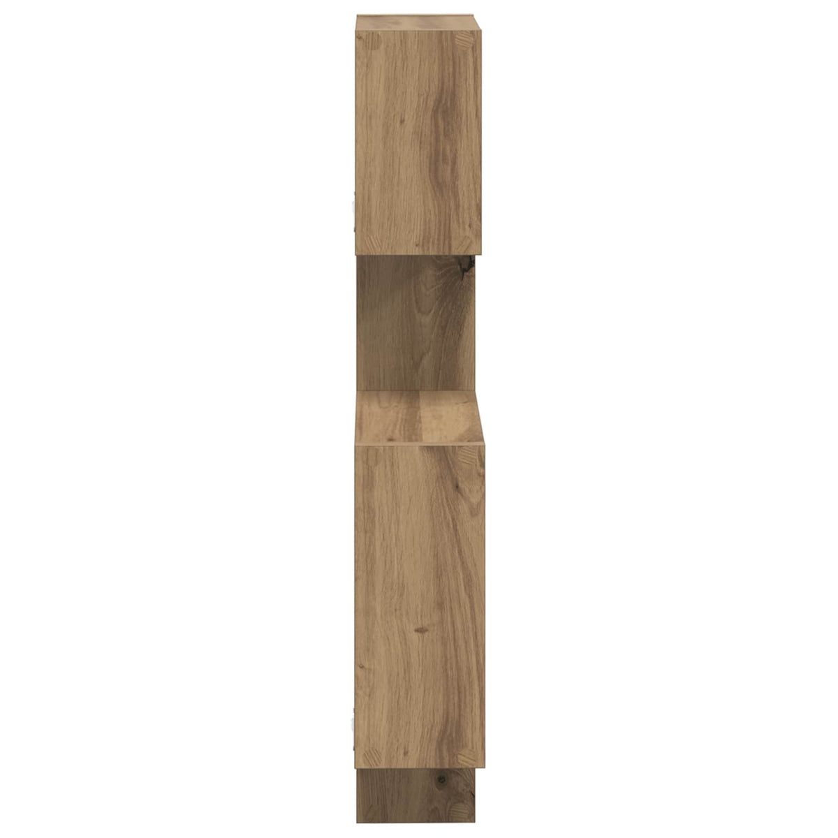 Police Ve Tvaru Kostky Na Zeď Nástěnná Montáž Dub Artisan