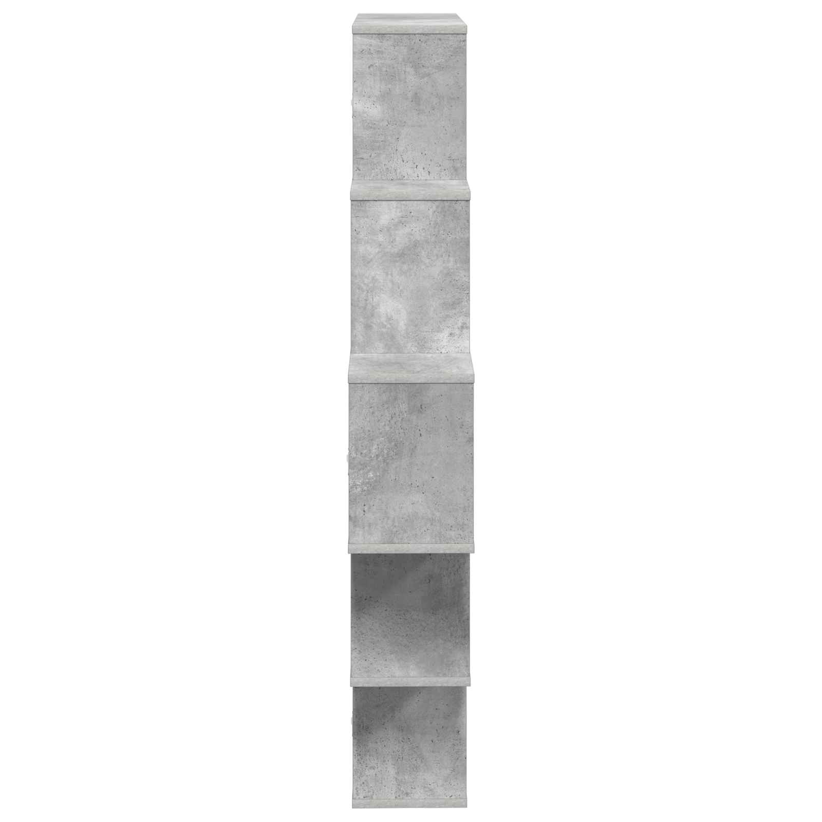 Nástěnná Polička Betonově Šedá 120 X 20 X 136 Cm