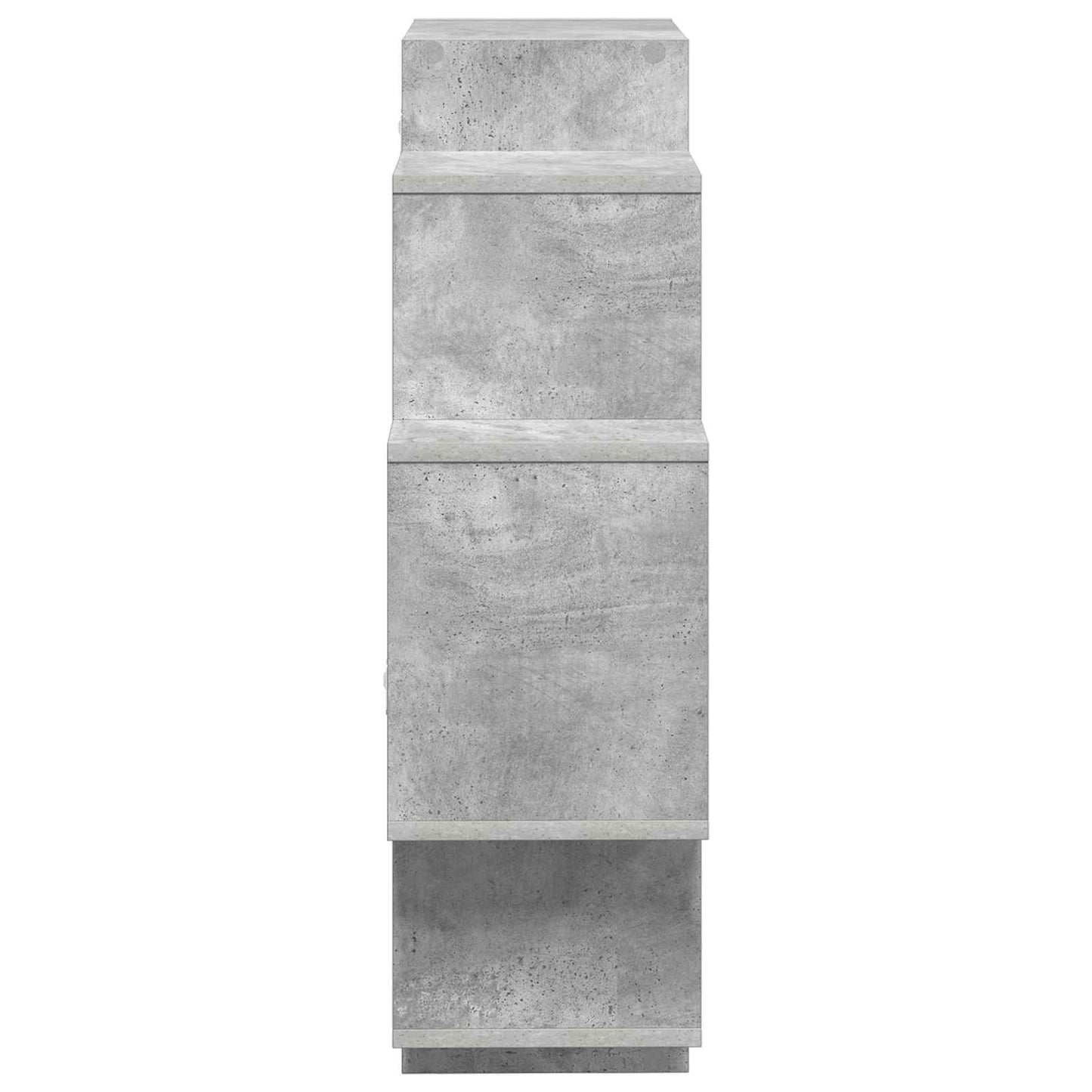 Nástěnná Polička Betonově Šedá 90 X 25 X 90 Cm Kompozitní Dřevo
