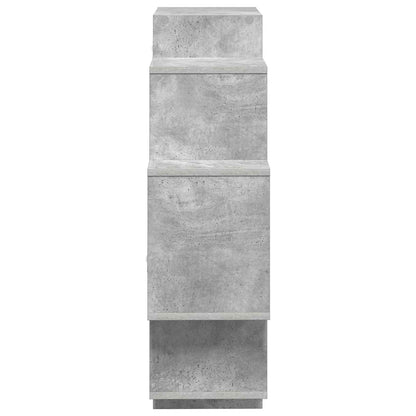 Nástěnná Polička Betonově Šedá 90 X 25 X 90 Cm Kompozitní Dřevo