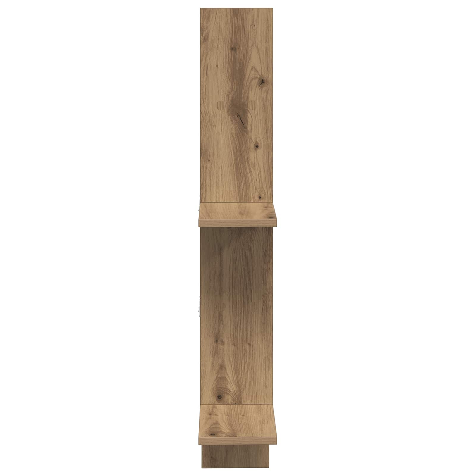 Nástěnná Polička Dub Artisan 61 X 15 X 102 Cm Kompozitní Dřevo