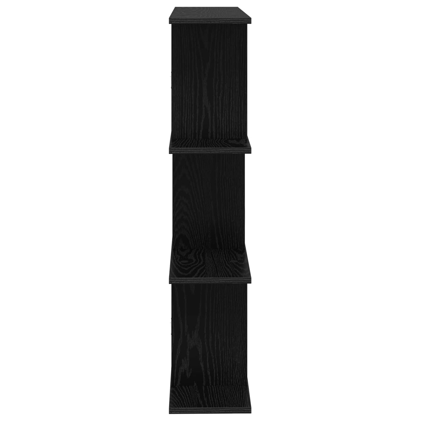 Nástěnná Polička Černý Dub 80 X 20 X 96 Cm Kompozitní Dřevo