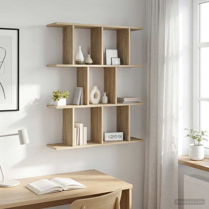 Nástěnná Polička Dub Sonoma 80 X 20 X 96 Cm Kompozitní Dřevo