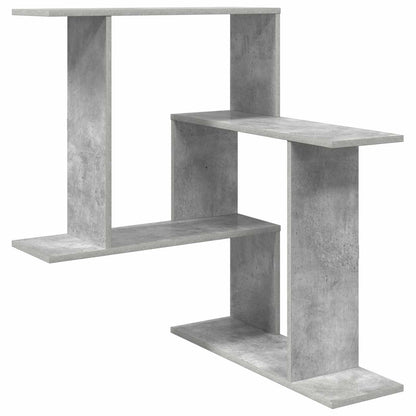 Nástěnná Polička Betonově Šedá 67 X 67 X 87 Cm Kompozitní Dřevo