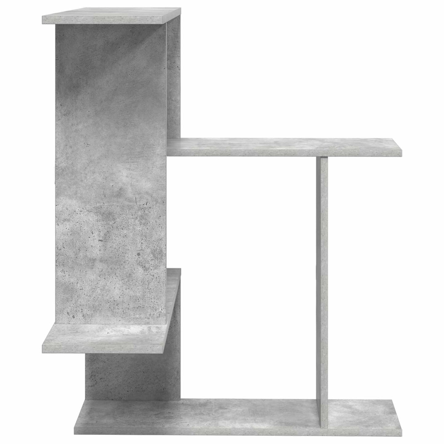 Nástěnná Polička Betonově Šedá 67 X 67 X 87 Cm Kompozitní Dřevo