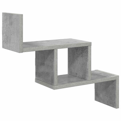 Nástěnná Polička Betonově Šedá 48 X 15 X 42 Cm Kompozitní Dřevo