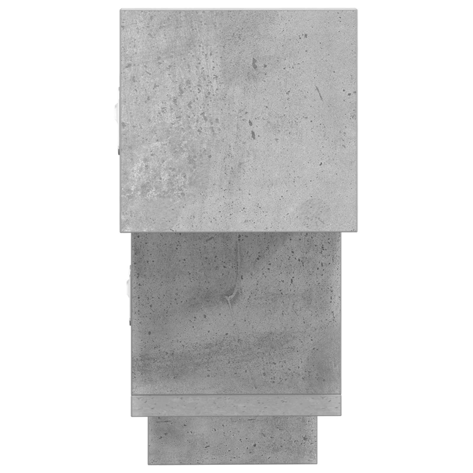 Nástěnná Polička Betonově Šedá 48 X 15 X 42 Cm Kompozitní Dřevo