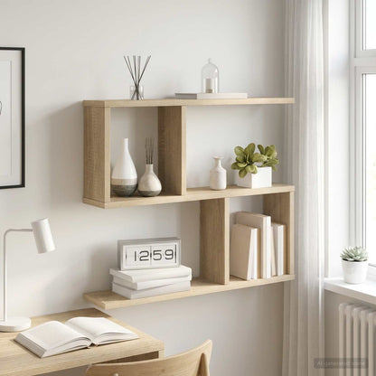 Nástěnná Polička Dub Sonoma 60 X 12 X 50,5 Cm Kompozitní Dřevo