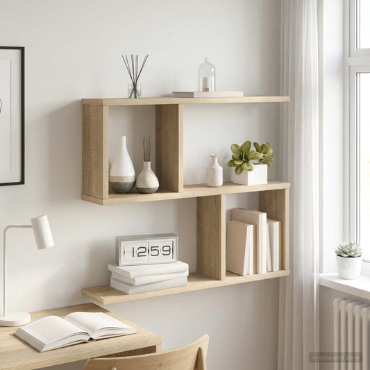 Nástěnná Polička Dub Sonoma 60 X 12 X 50,5 Cm Kompozitní Dřevo
