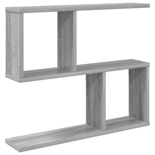 Nástěnná Polička Šedý Sonoma 60 X 12 X 50,5 Cm Kompozitní Dřevo
