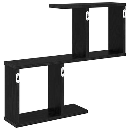 Nástěnná Polička Černý Dub 60 X 12 X 50,5 Cm Kompozitní Dřevo