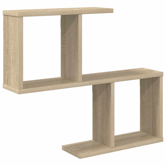 Nástěnná Polička Dub Sonoma 60 X 12 X 50,5 Cm Kompozitní Dřevo