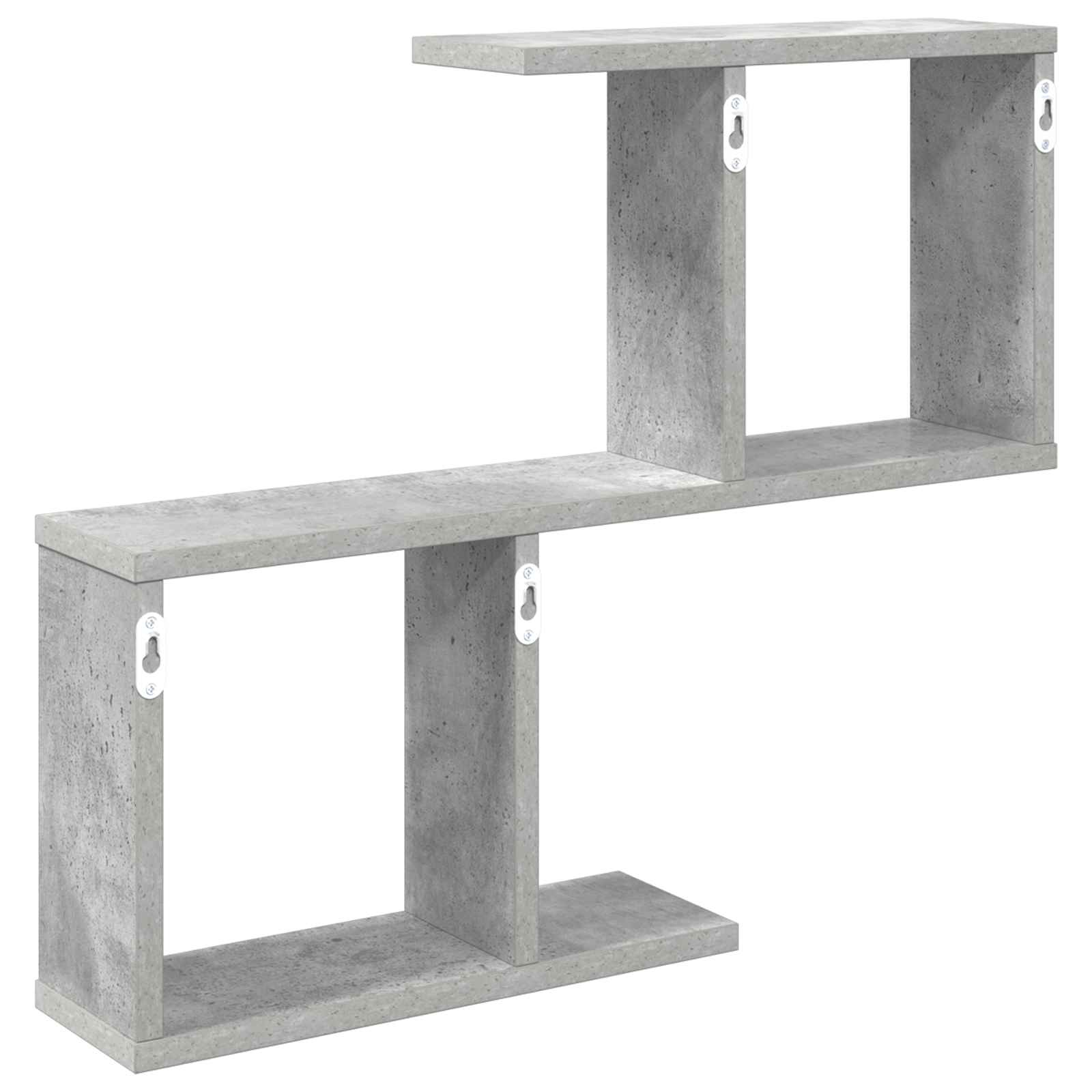 Nástěnná Polička Betonově Šedá 60 X 12 X 50,5 Cm