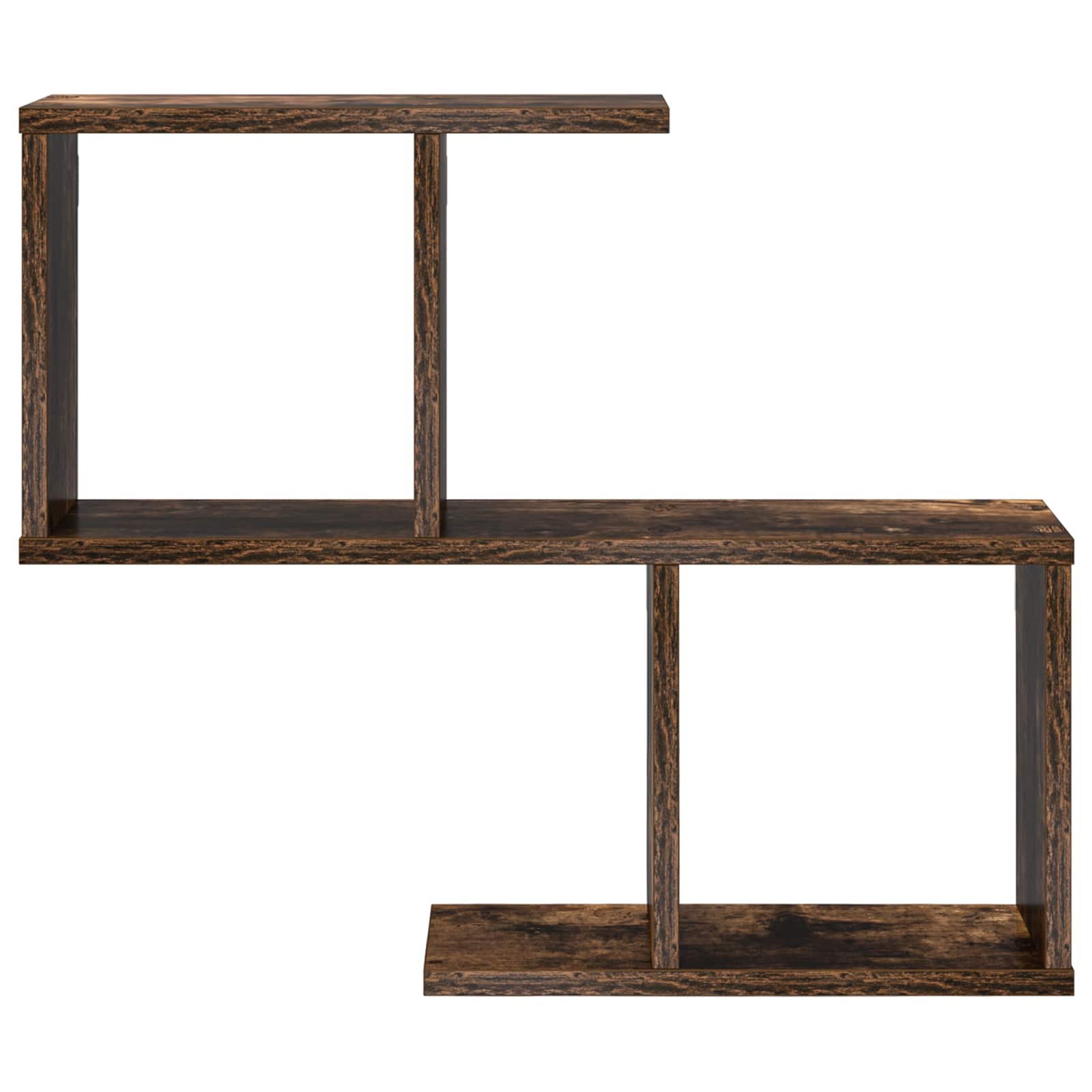 Nástěnná Polička Kouřový Dub 60 X 12 X 50,5 Cm Kompozitní Dřevo