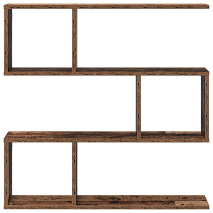 Nástěnná Polička Staré Dřevo 80 X 12 X 79,5 Cm Kompozitní Dřevo