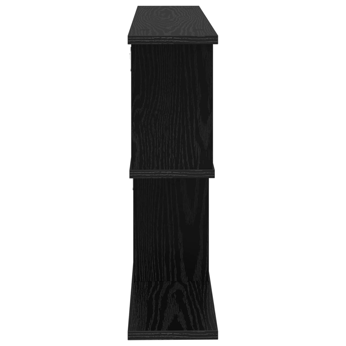 Nástěnná Polička Černý Dub 80 X 15 X 50,5 Cm Kompozitní Dřevo
