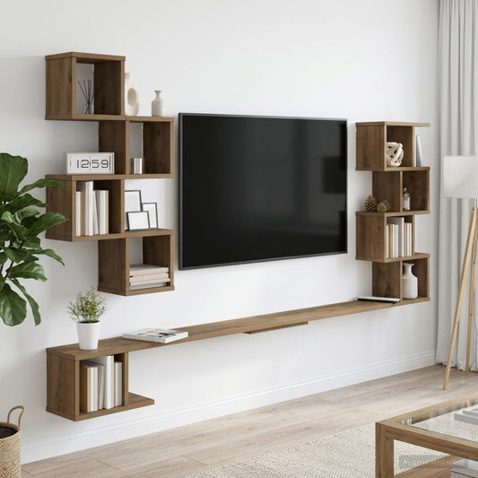 Polička Na Tv Na Zeď Dub Artisan 180 X 15 X 94 Cm