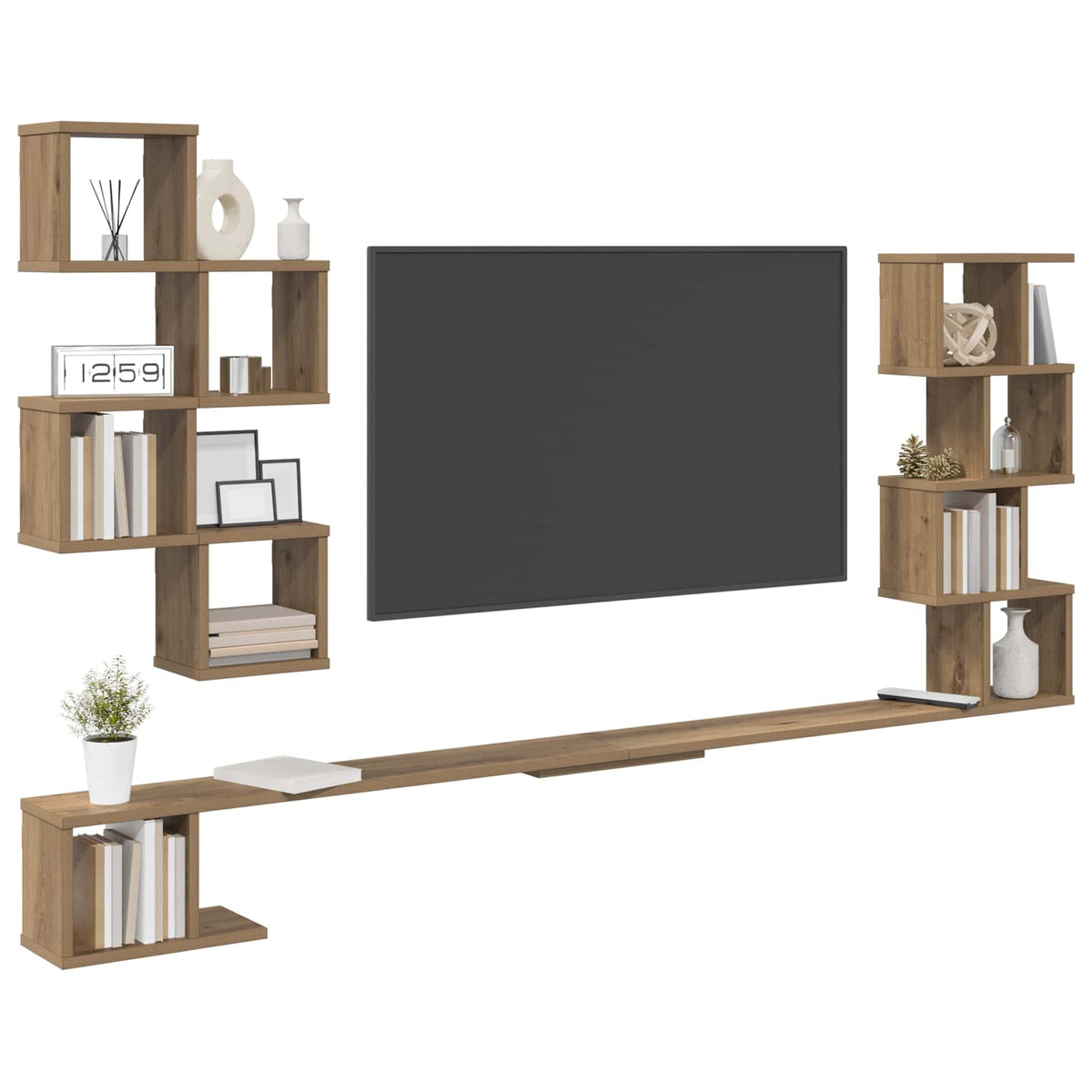 Polička Na Tv Na Zeď Dub Artisan 200 X 15 X 94 Cm