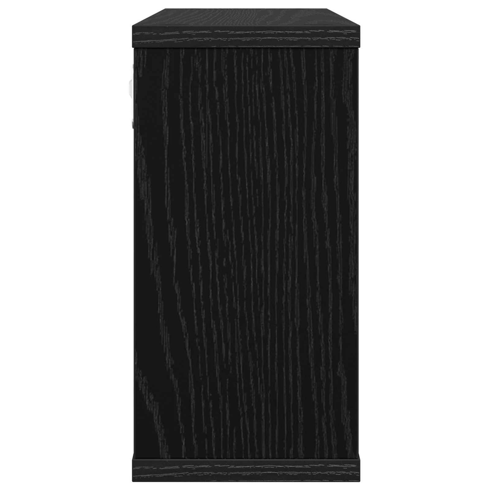 Plovoucí Police Černý Dub 80 X 15 X 30 Cm Kompozitní Dřevo