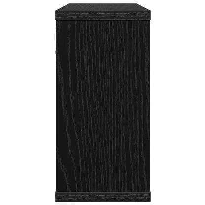 Plovoucí Police 2 Pcs Černý Dub 80 X 15 X 30 Cm