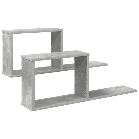 Plovoucí Police 2 Pcs Betonově Šedá 80 X 15 X 30 Cm
