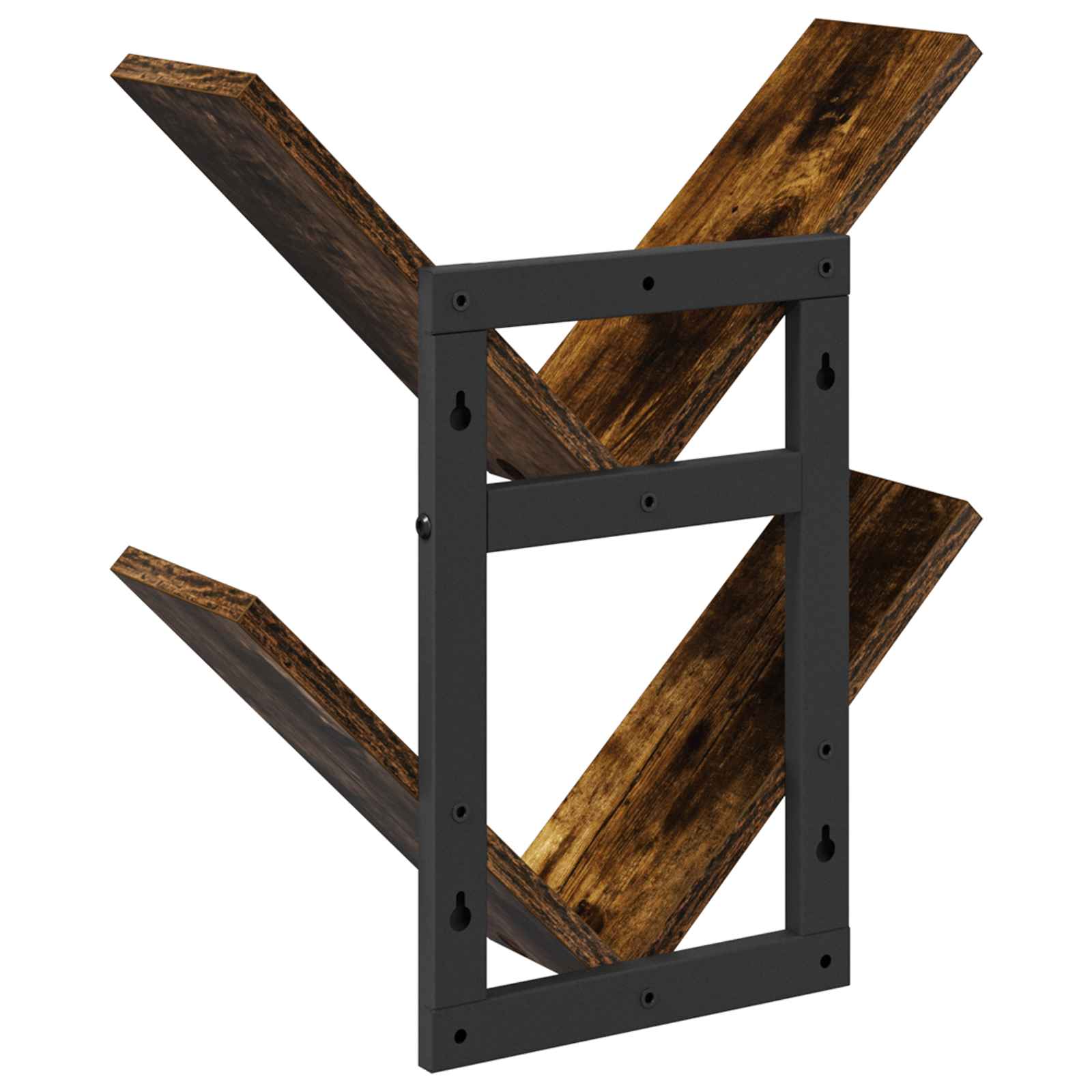 Nástěnná Floating Polička 2 Pcs Kouřový Dub 43 X 15 X 47 Cm