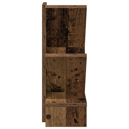 Knihovna Ve Tvaru Stromu 3-Úrovňová 30 X 18 X 48 Cm Staré Dřevo