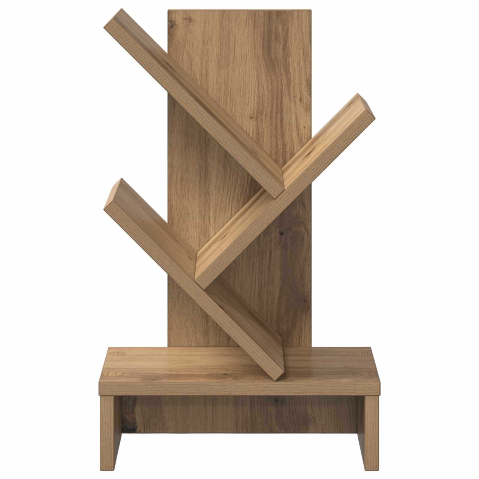 Knihovna Ve Tvaru Stromu 3-Úrovňová 30 X 18 X 48 Cm Dub Artisan
