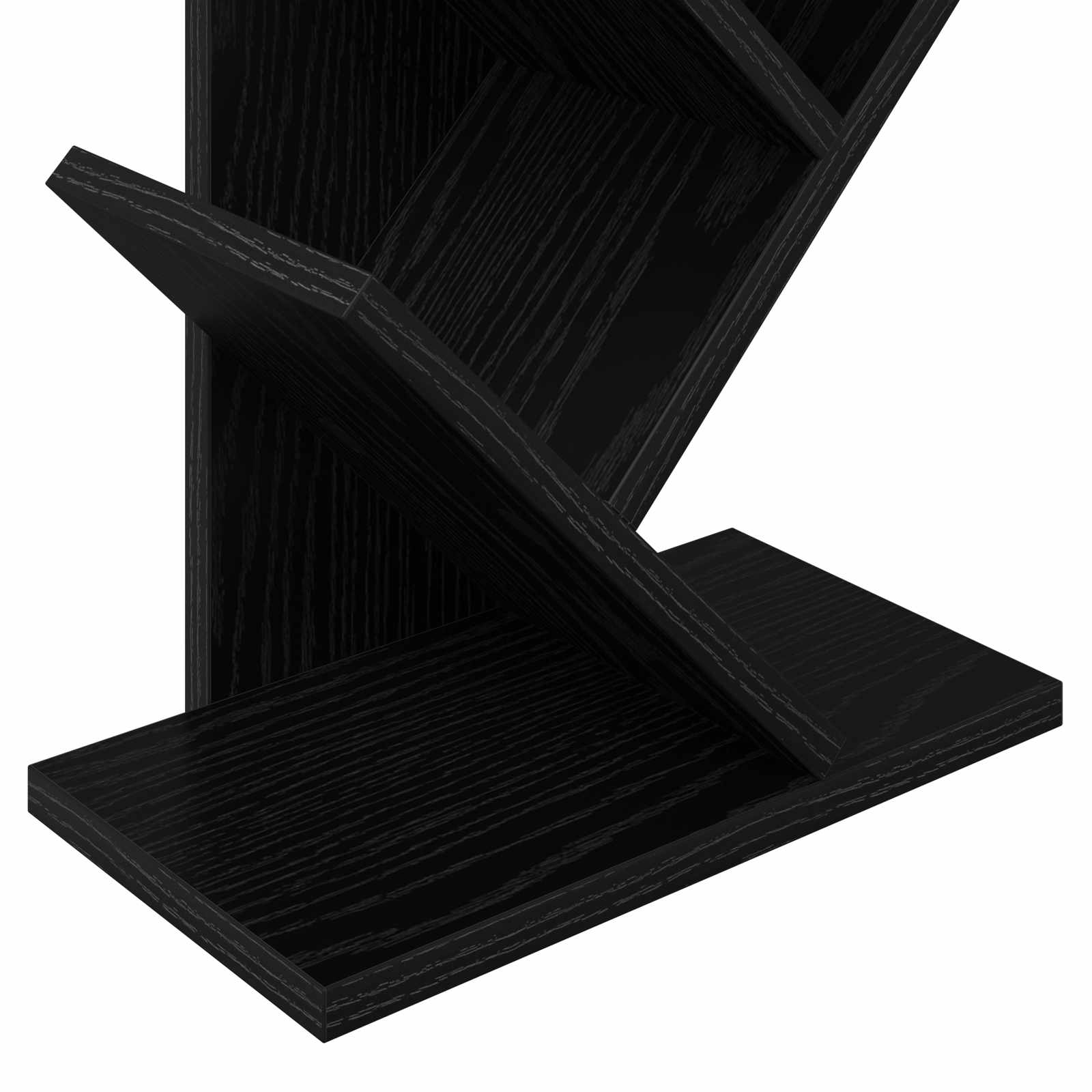Stromová Knihovna 6-Podlažní 30 X 18 X 100 Cm Kompozitní Dřevo