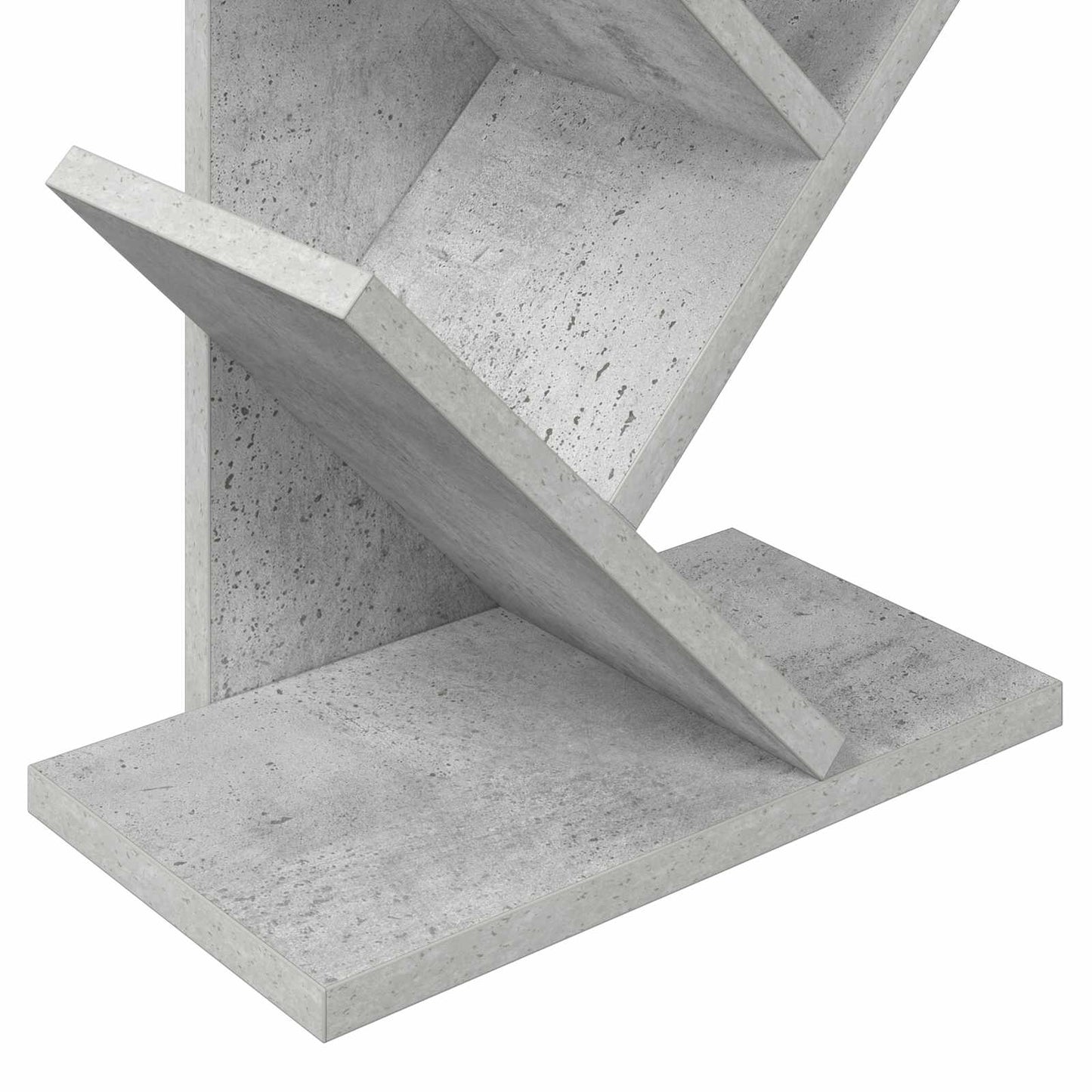 Knihovna Na Stromeček 6-Polohová 30 X 18 X 100 Cm Betonově Šedá