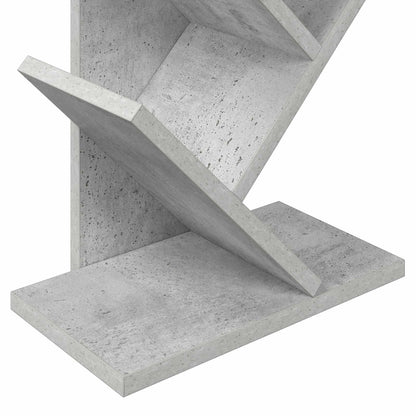 Knihovna Na Stromeček 6-Polohová 30 X 18 X 100 Cm Betonově Šedá
